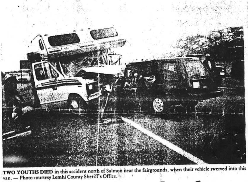 The accident north of Salmon near the fairgrounds
